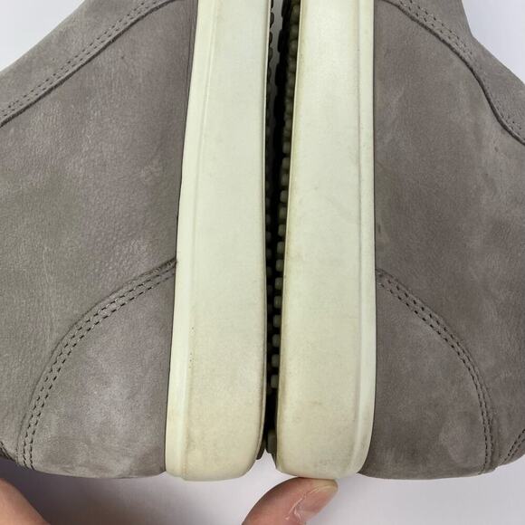 ECCO Soft 7 Nubuck Zip Bootie Ankle Sneakers Soft Leather Comfort Shoes Grey - Picture 11 of 16